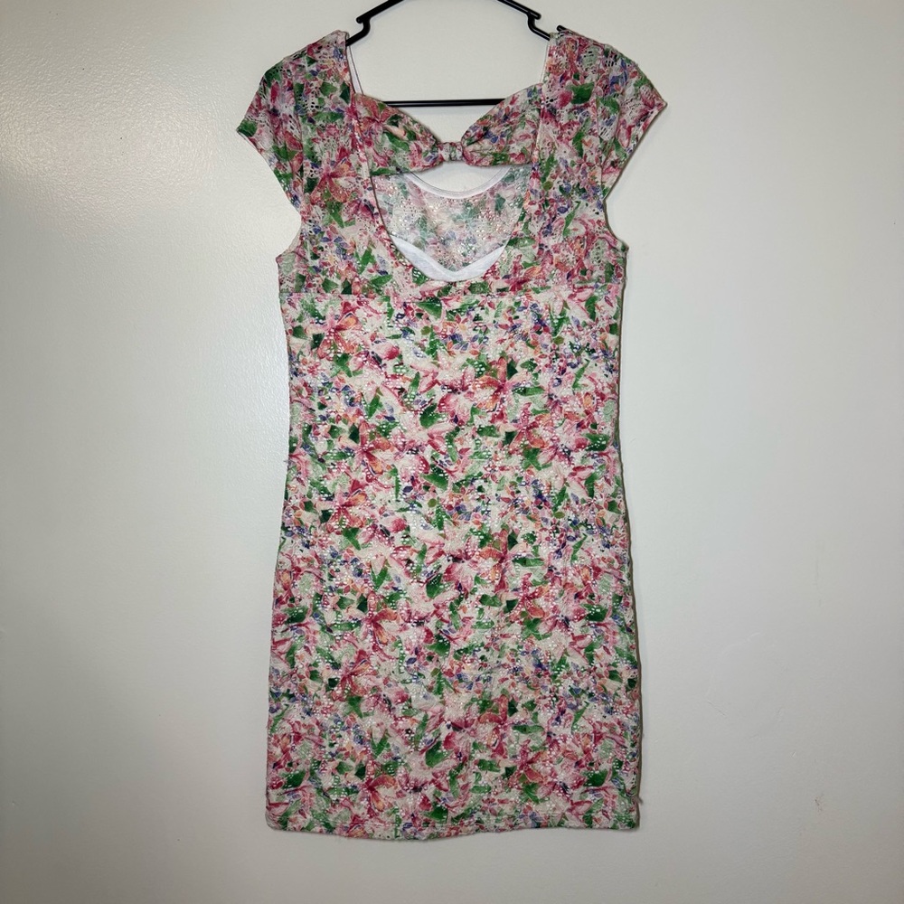 Free People Multicolor Floral Lace Sheath Dress - Picture 2 of 4